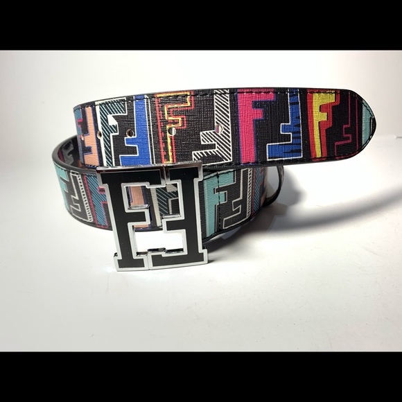 fendi multicolor belt